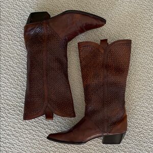 Sesto Meucci genuine Italian leather boots.